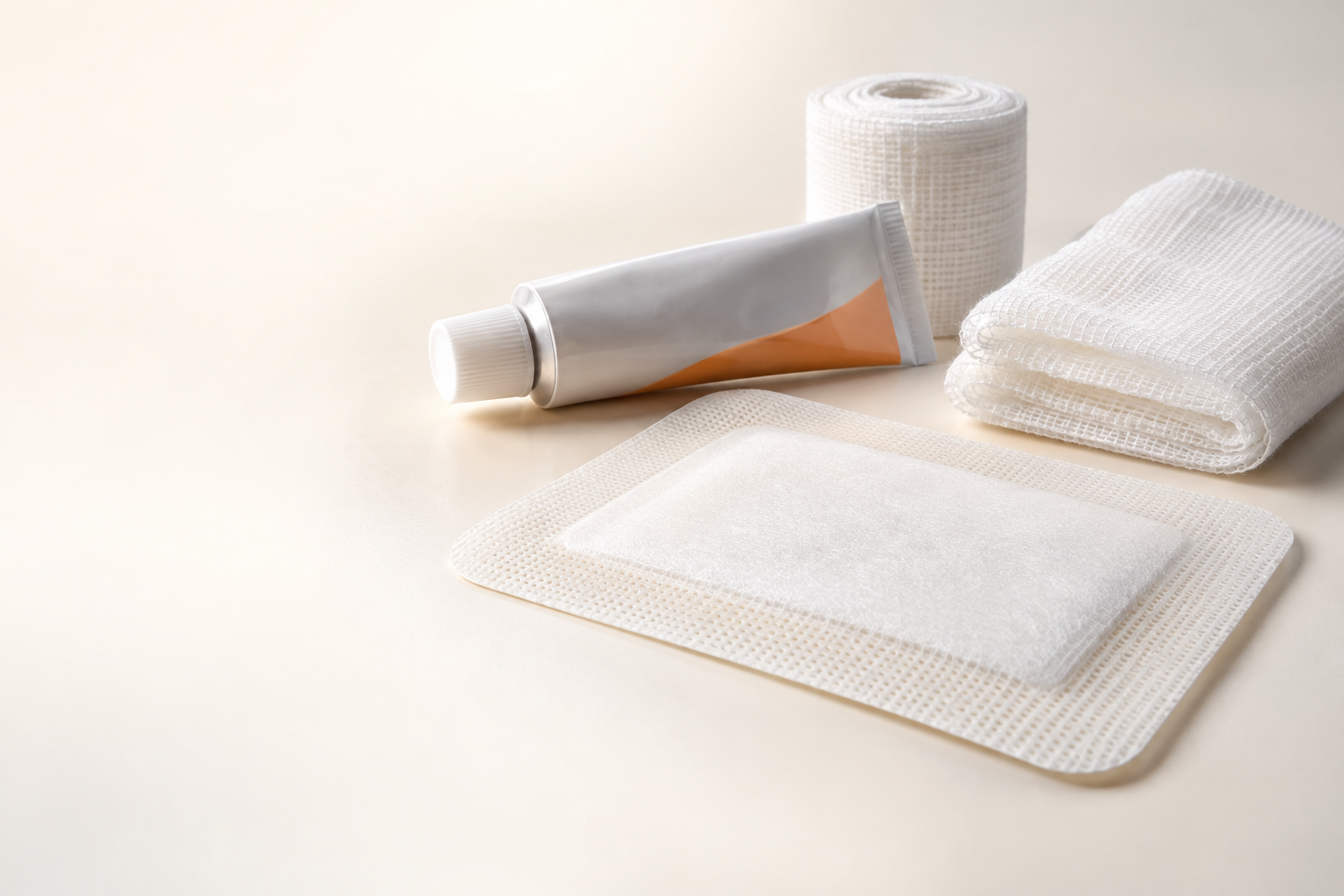 Sterile dressing supplies prepared for burn wound care